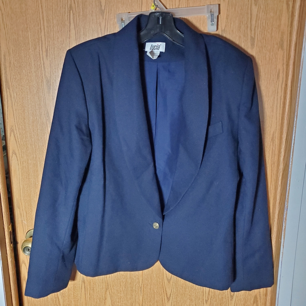 Lucia Women's Classic Navy Blazer